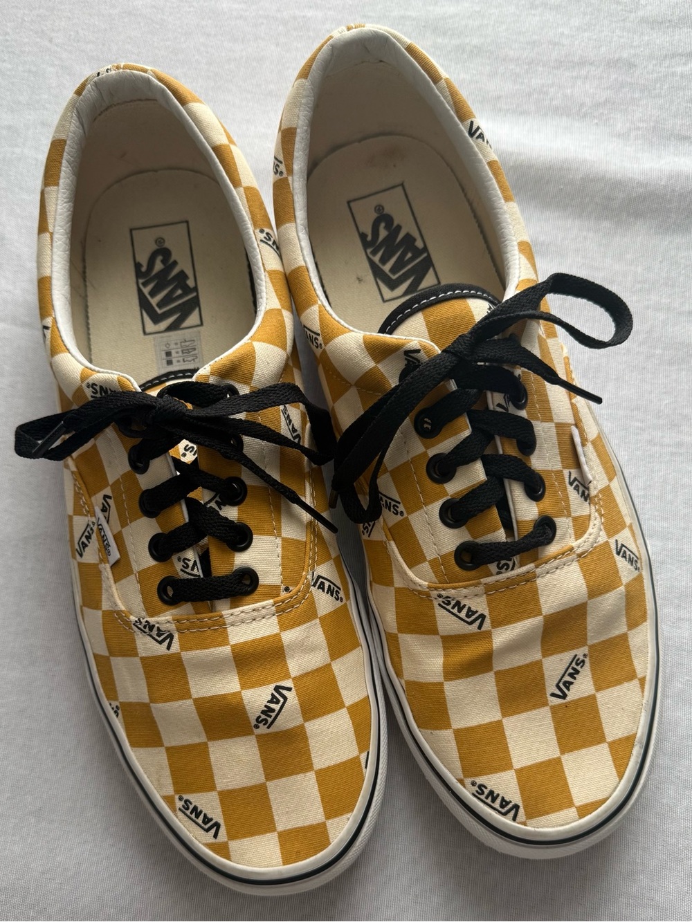 Vans Authentic Logo Check Checkerboard Sneakers Men 11.5